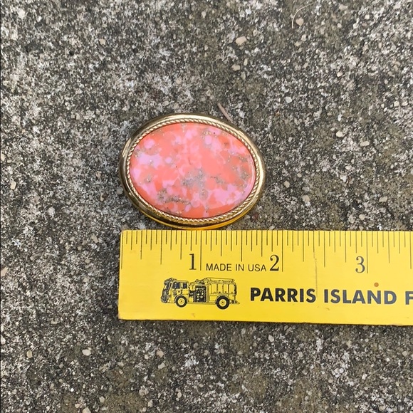 Vintage Sarah Coventry Orange/Pink Pendant/Brooch - Picture 11 of 12